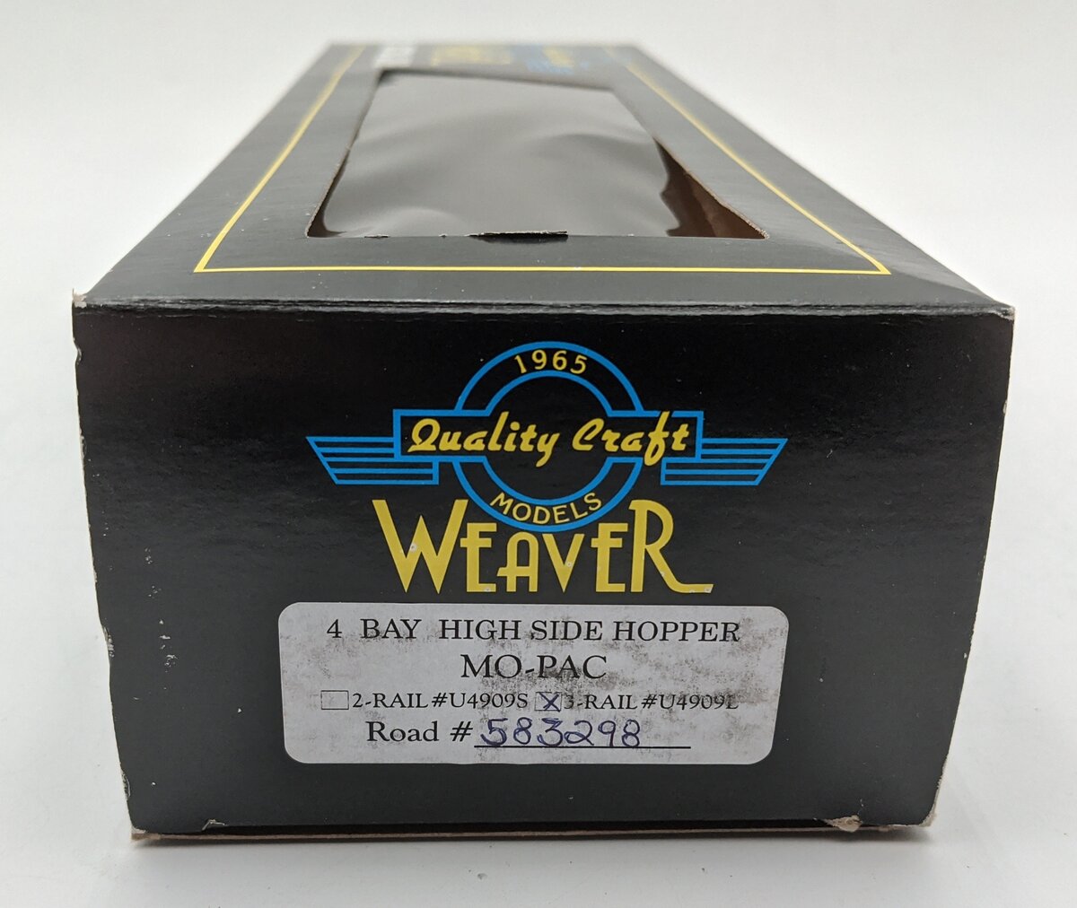 Weaver U4909L O Missouri Pacific 4-Bay High Side Hopper Car #583296 (3 Rail) LN/Box