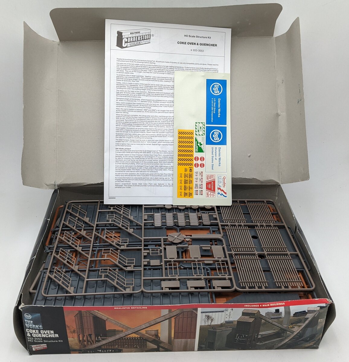 Walthers 933-3053 HO Coke, Ovens, & Quencher Structure Cornerstone Series Kit NIB