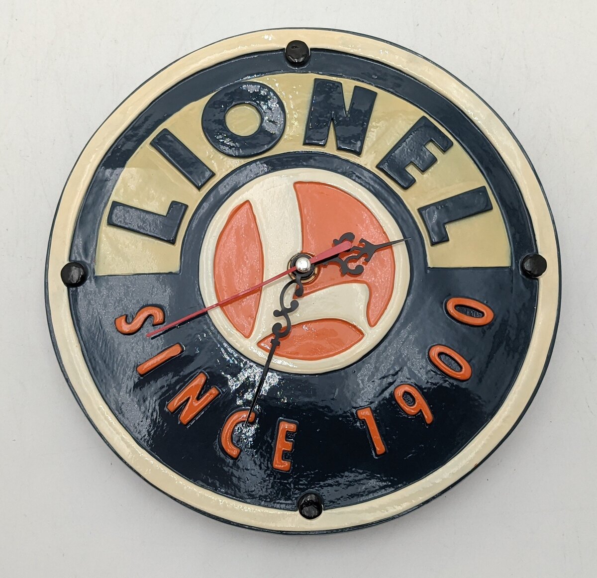 Lionel 7-11125 Ceramic Battery Wall Clock NIB