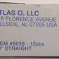 Atlas 6058 O Gauge 40 Inch Rigid Straight Track (12 Pieces) NIB