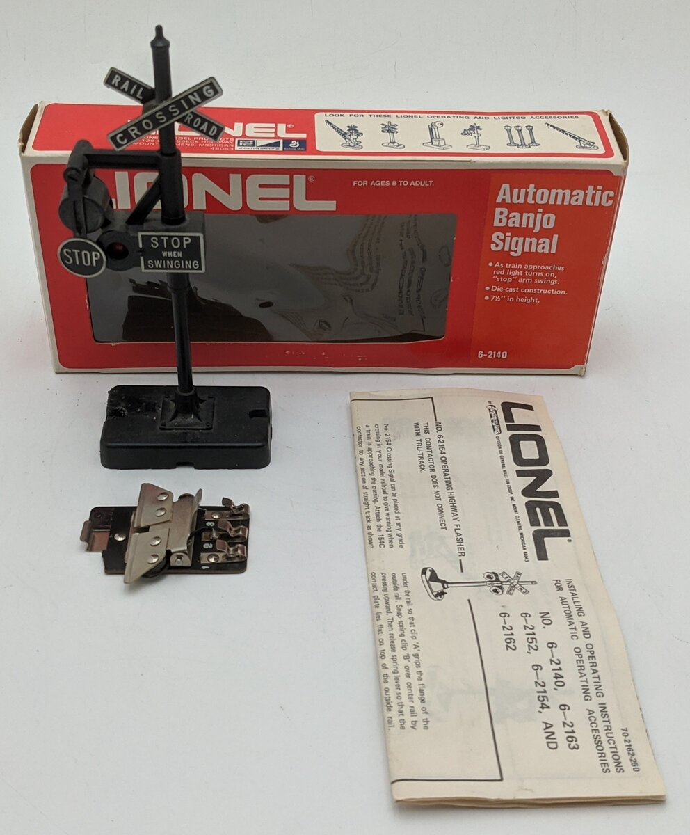 Lionel 6-2140 O Operating Banjo Signal/Box