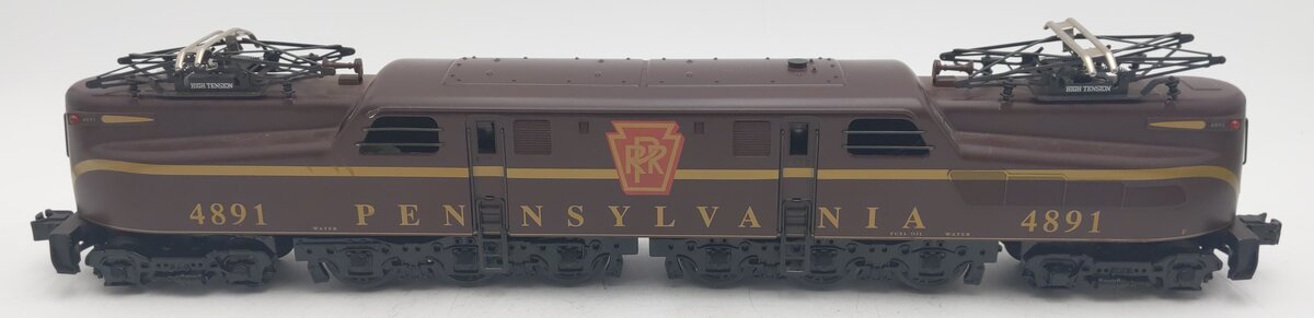 Williams 74406 O PRR Tuscan 1 Stripe GG-1 Dummy Electric Locomotive #4891 VG
