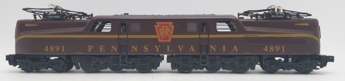 Williams 74406 O PRR Tuscan 1 Stripe GG-1 Dummy Electric Locomotive #4891 VG