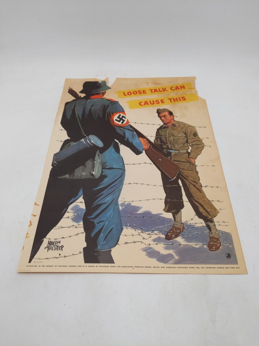 Loose Talk Can Cost Lives by Adolf Treidler