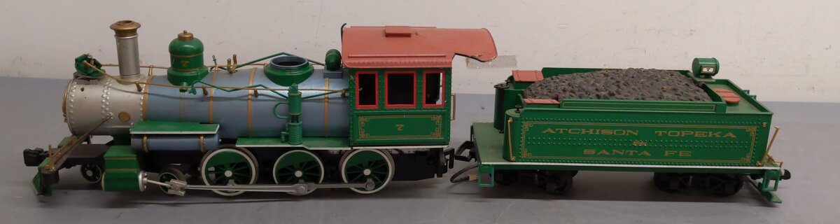 Bachmann 90-0100-27 G Scale Santa Fe Big Hauler Loco & Tender #7 VG