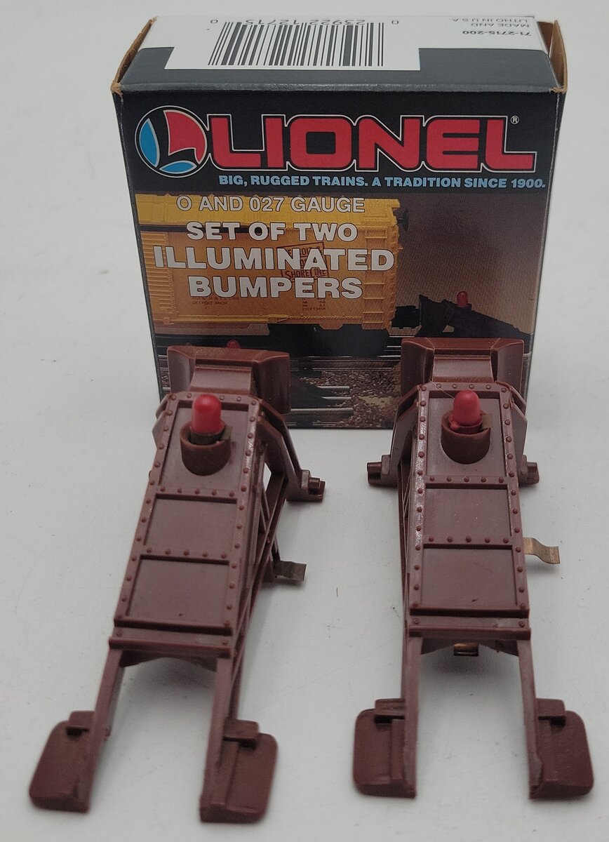 Lionel 6-12715 O and O27 Gauge Illuminated Plastic Bumpers (Set of 2) LN/Box