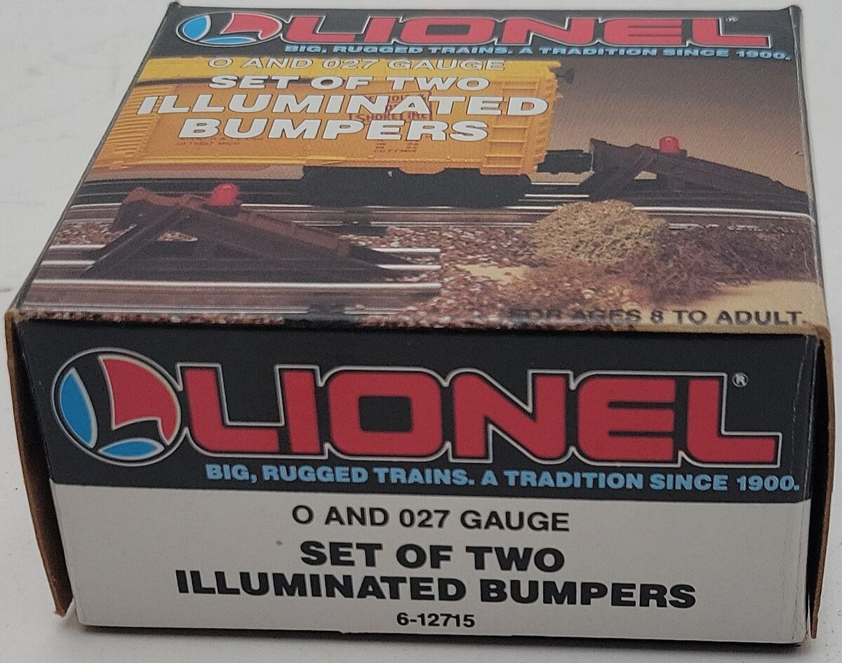 Lionel 6-12715 O and O27 Gauge Illuminated Plastic Bumpers (Set of 2) LN/Box