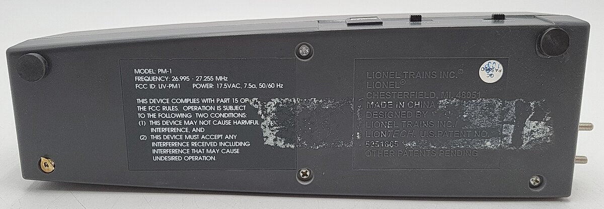 Lionel 6-12867 O PM-1 TrainMaster Command PowerMaster Switch Controller EX