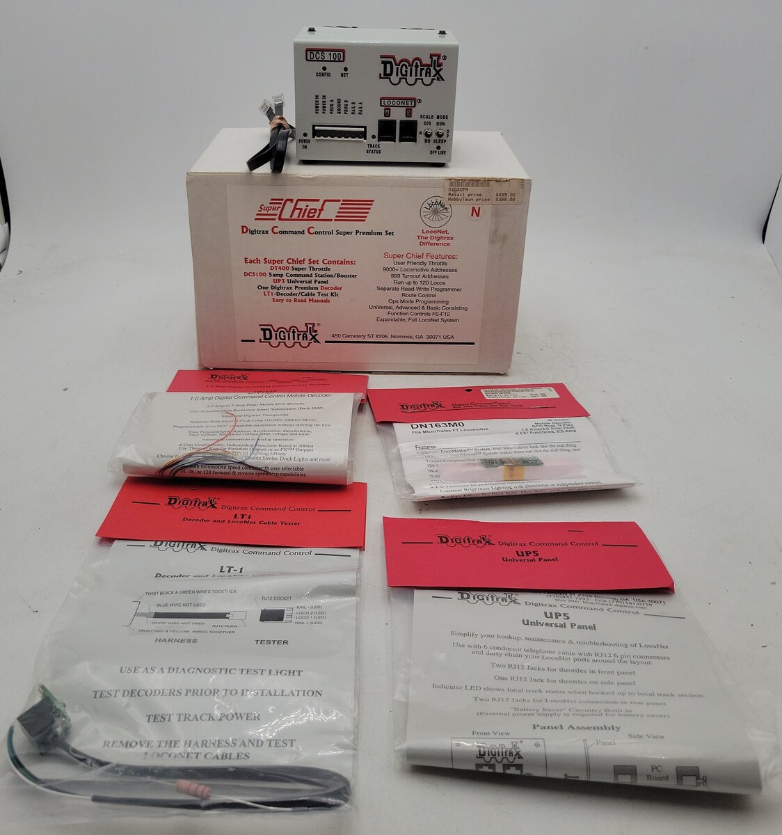 Digitrax N Scale Super Chief-Digitrax Command Control Super Premium Set VG/Box