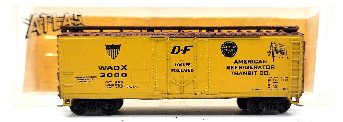 Atlas 3326 N Scale American Refrigerator Transit 40' Boxcar #3000 LN/Box