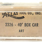 Atlas 3326 N Scale American Refrigerator Transit 40' Boxcar #3000 LN/Box