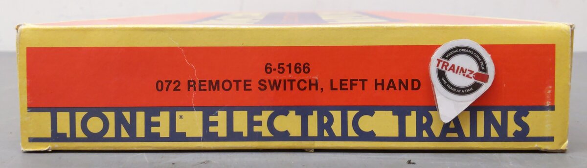 Lionel 6-5166 O72 Left Hand Remote Switch/Turnout EX/Box