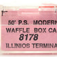 Roundhouse 8178 N Scale Illinois Terminal 50' P.S. Modern Waffle Box Car #7489 LN/Box