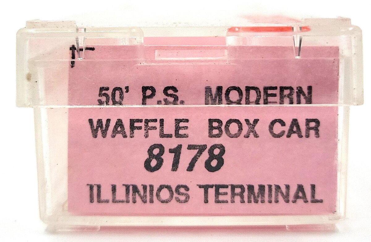 Roundhouse 8178 N Scale Illinois Terminal 50' P.S. Modern Waffle Box Car #7489 LN/Box
