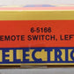 Lionel 6-5166 O72 Left Hand Remote Switch/Turnout EX/Box