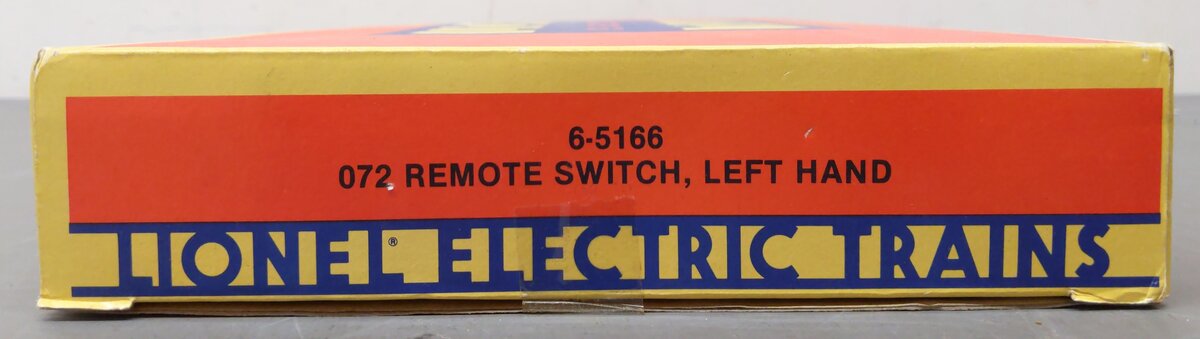 Lionel 6-5166 O72 Left Hand Remote Switch/Turnout EX/Box