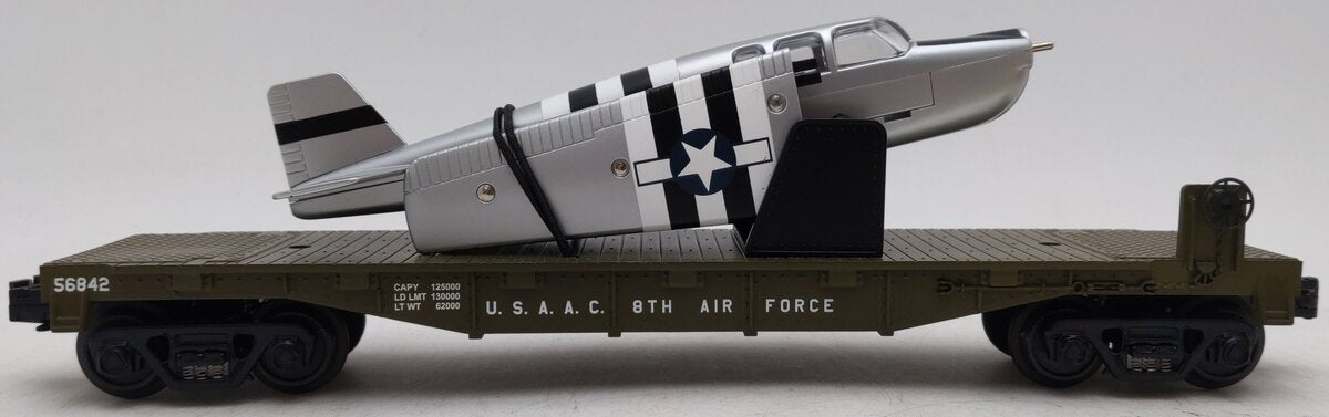 MTH 30-76132 USAAC Air Force Flatcar w/Airplane #56842 EX/Box