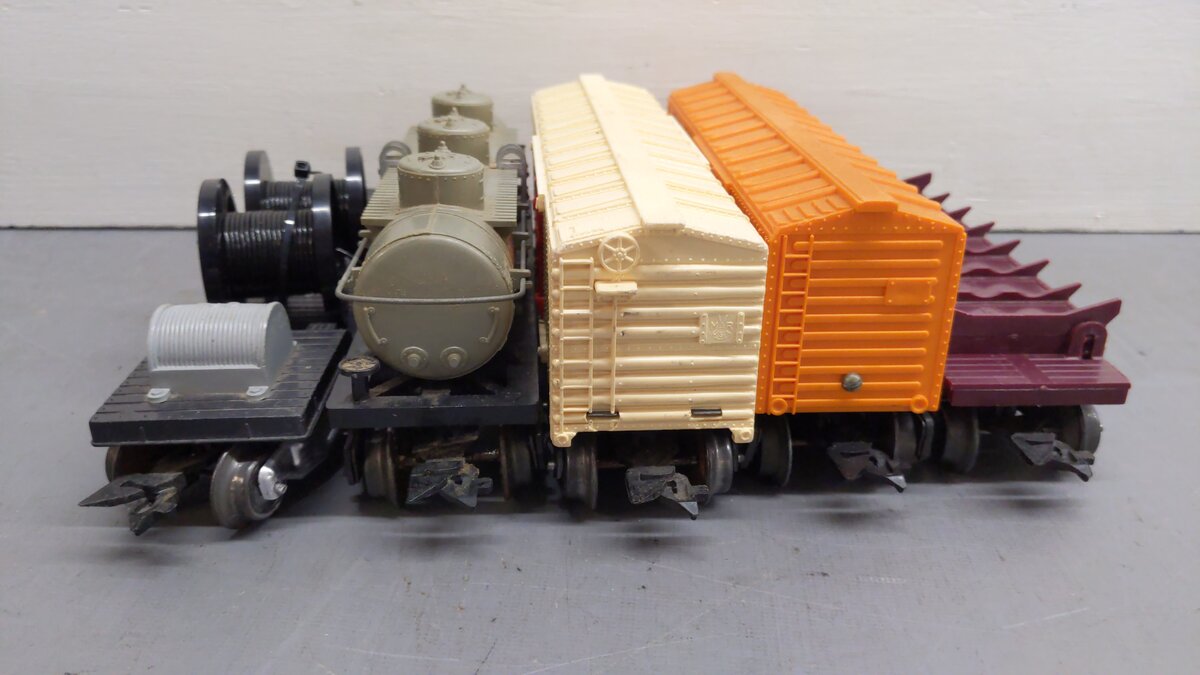 Marx Vintage O Gauge Train Cars Unnumbered ERIE, 39520, 284, 3280, 43461 [5] VG