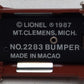 Lionel 6-2283 O/O27 Gauge Diecast Illuminated Bumper EX/Box