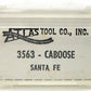 Atlas 3563 N Atchison, Topeka & Santa Fe 34' Steel Caboose #2219