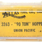 Atlas 3263 N Scale Union Pacific Hopper Car w/Coal Load #18137 LN/Box