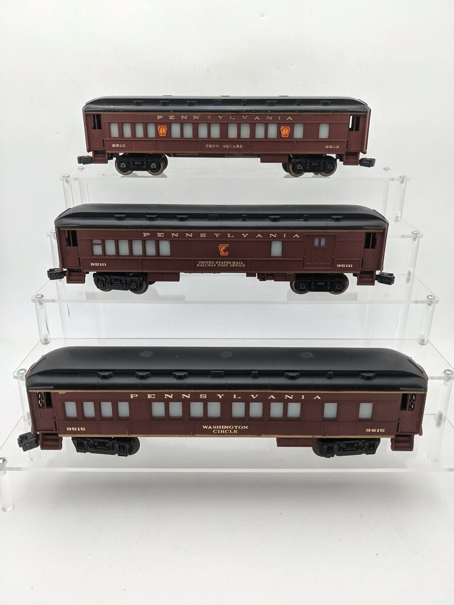 Lionel O Gauge Pennsylvania Passenger Cars [3] VG