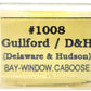 Model Power 1008 N Scale Delaware & Hudson "Guilford" Bay Window Caboose #35815 EX/Box