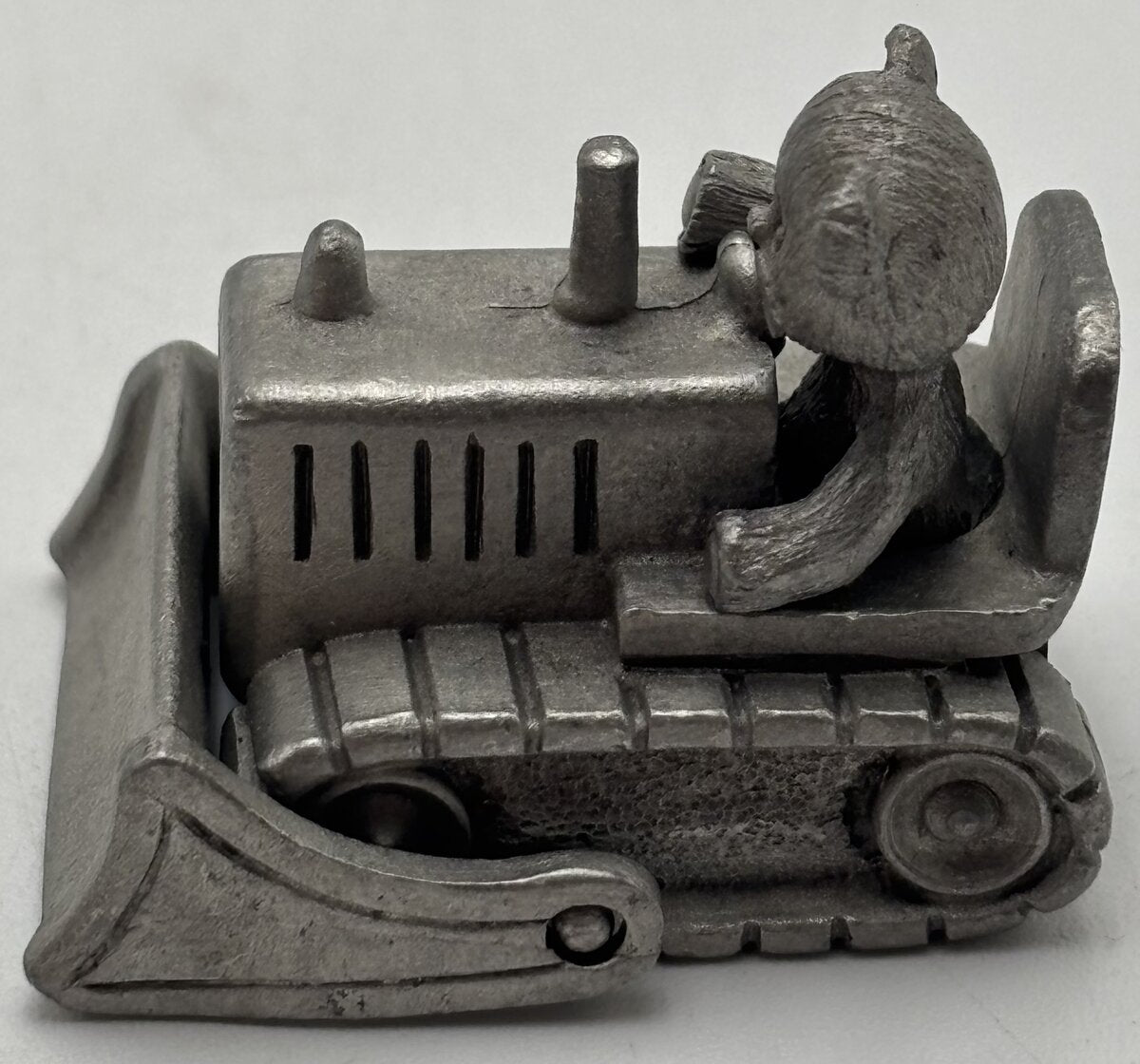 Spoontiques PP692 1:100 Teddy Bear Driving A Dozer Pewter Cast EX