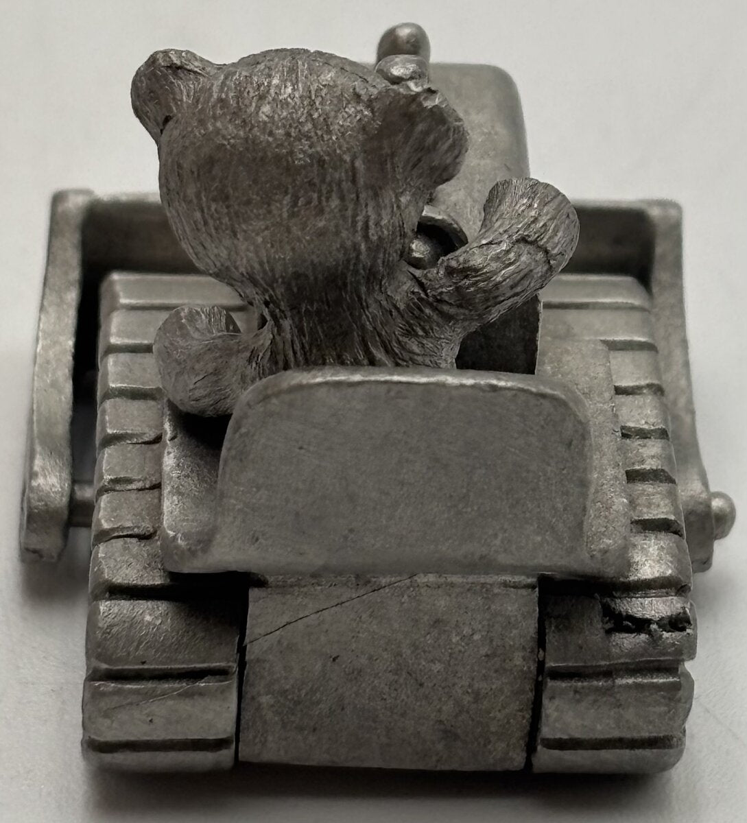 Spoontiques PP692 1:100 Teddy Bear Driving A Dozer Pewter Cast EX