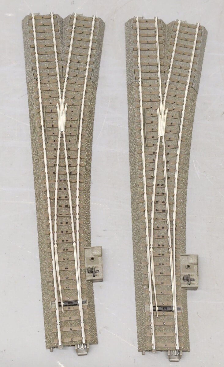 Marklin 24712 HO Right Hand Wide Radius C 2-Way Switch Turnouts [2] EX