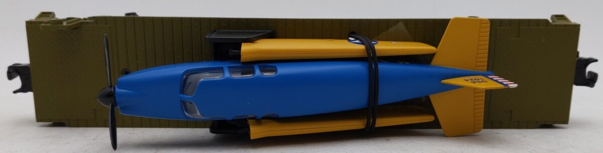 MTH 30-76004 Army Flatcar w/Airplane EX/Box