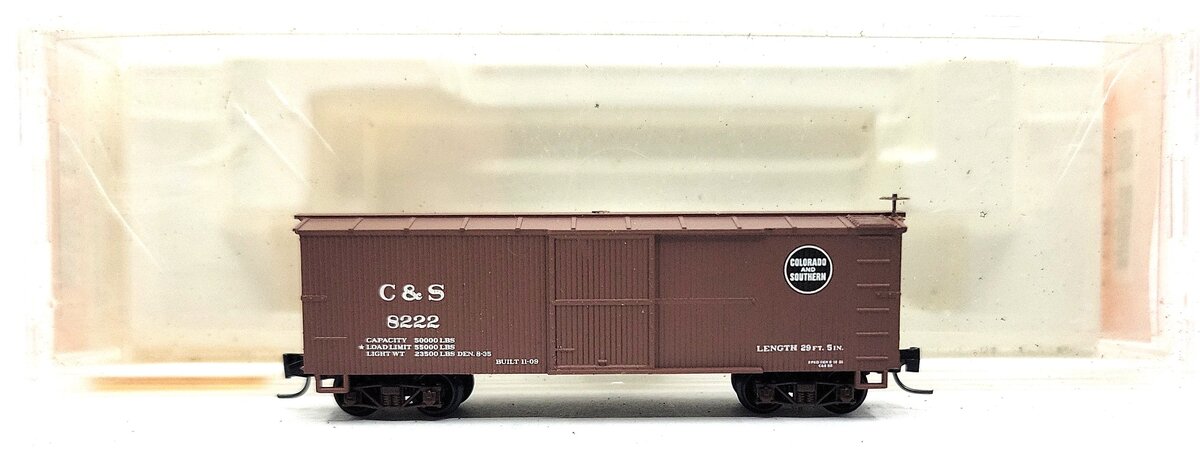 Micro-Trains 80000060 Nn3 Colorado & Southern 30' Wood Sheathed Boxcar #8222 LN/Box