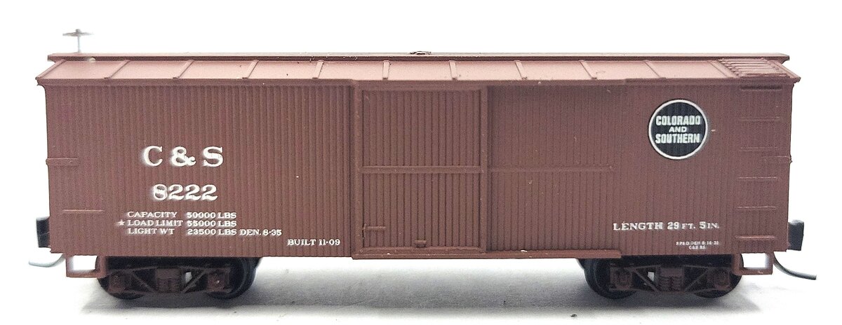 Micro-Trains 80000060 Nn3 Colorado & Southern 30' Wood Sheathed Boxcar #8222 LN/Box