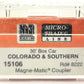Micro-Trains 80000060 Nn3 Colorado & Southern 30' Wood Sheathed Boxcar #8222 LN/Box