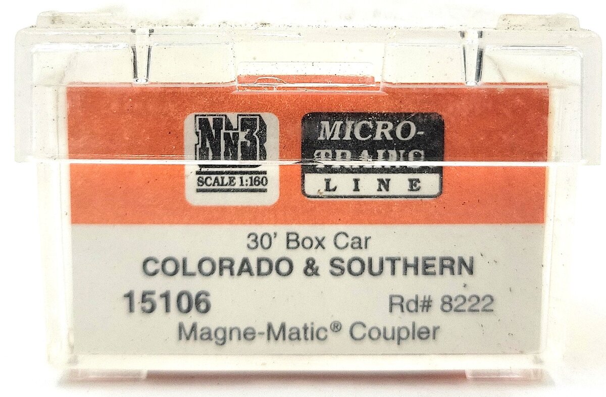 Micro-Trains 80000060 Nn3 Colorado & Southern 30' Wood Sheathed Boxcar #8222 LN/Box