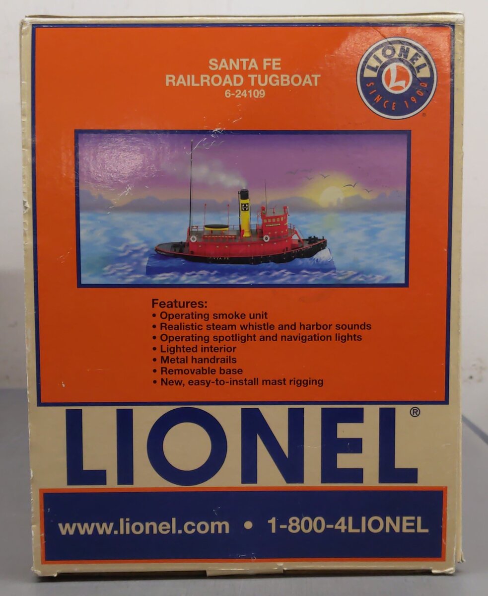Lionel 6-24109 O ATSF Tugboat EX/Box