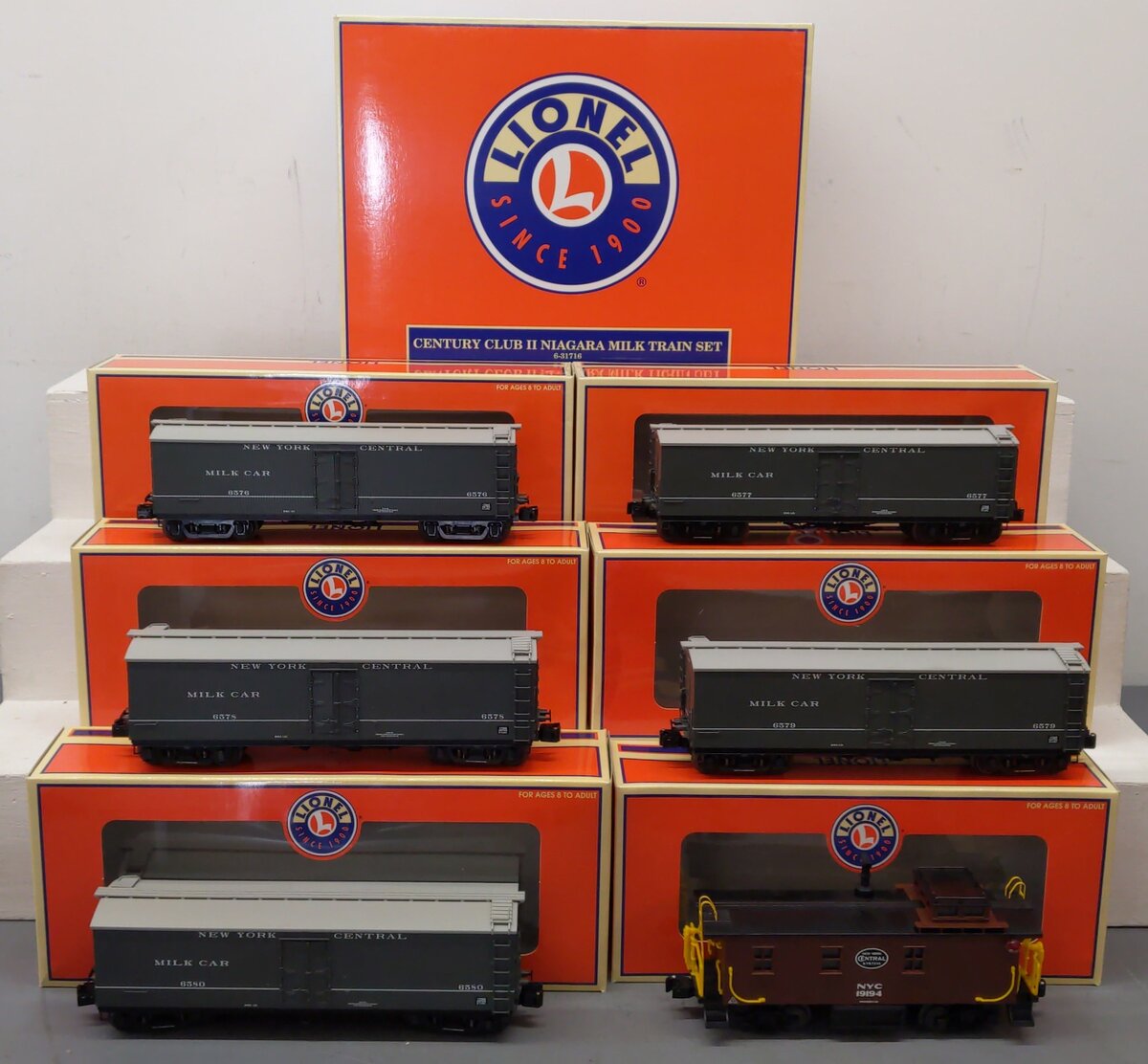 Lionel 6-31716 O Gauge Century Club II Niagara Milk Train Set EX/Box