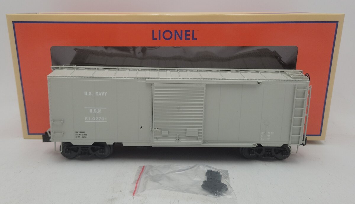 Lionel 2322034 O Gauge US Navy Freight Sounds Boxcar #61-02701 LN/Box
