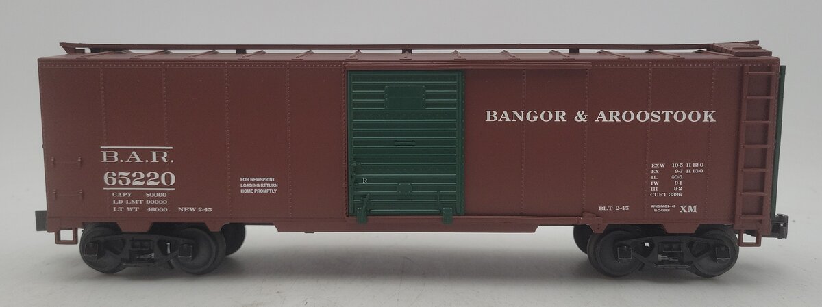 Lionel 2442261 Bangor and Aroostook Steel Side Box Car #65220 EX/Box