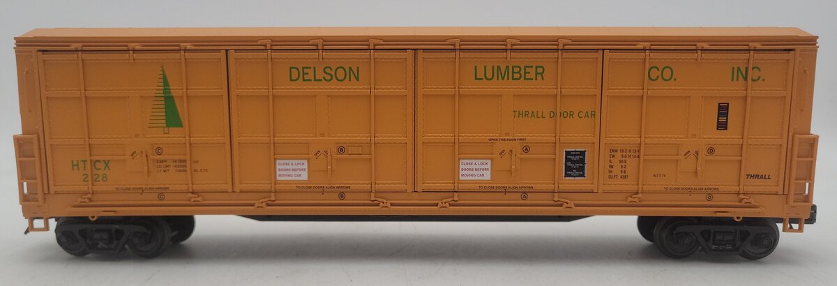 MTH 20-93678 O Delson Lumber Company 55' All-Door Boxcar #228 EX/Box