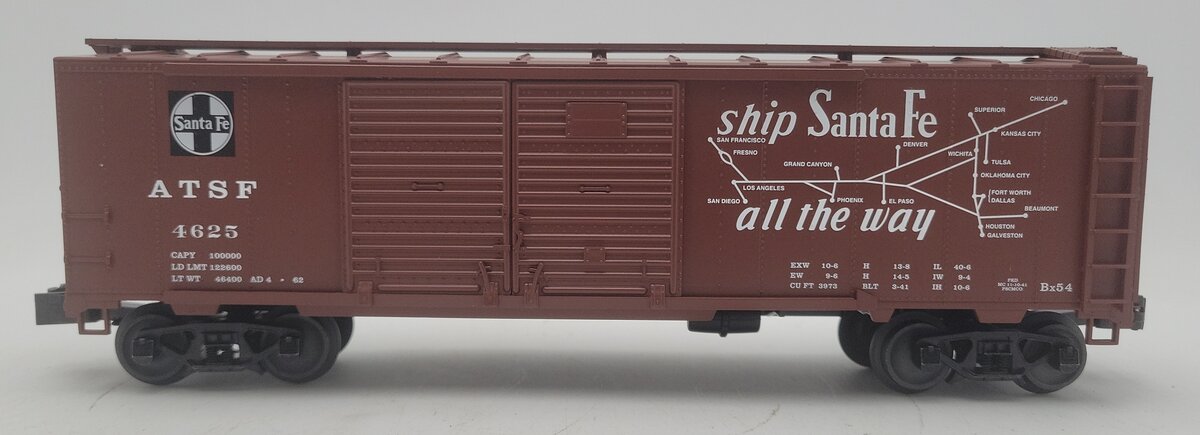 Lionel 2542421 O Santa Fe 40' Double Door Boxcar #4625 LN/Box