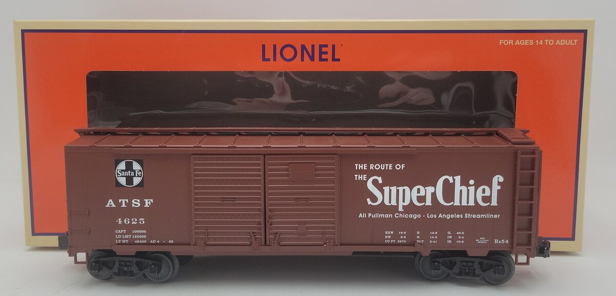 Lionel 2542421 O Santa Fe 40' Double Door Boxcar #4625 LN/Box