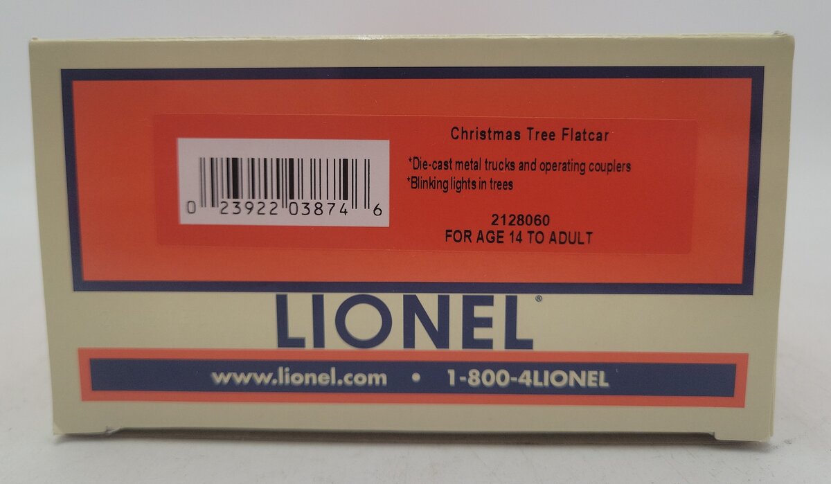Lionel 2128060 O Christmas Tree Flatcar
