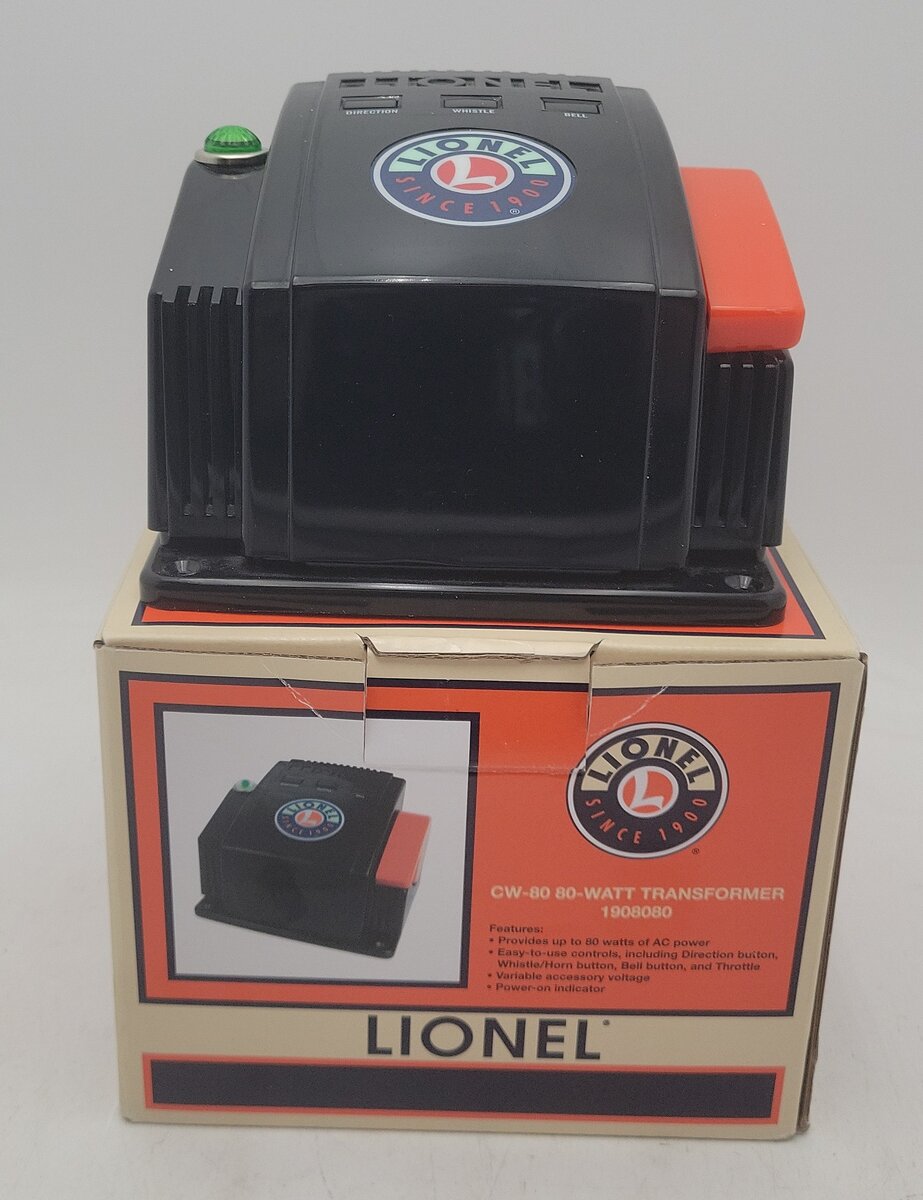 Lionel 1908080 CW80 Transformer EX/Box