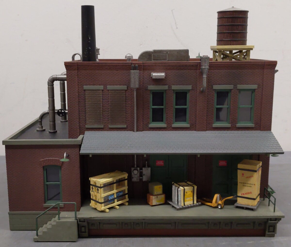 Woodland Scenics BR5848 O Scale Built-&-Ready Morrison's Door Factory Building EX/Box