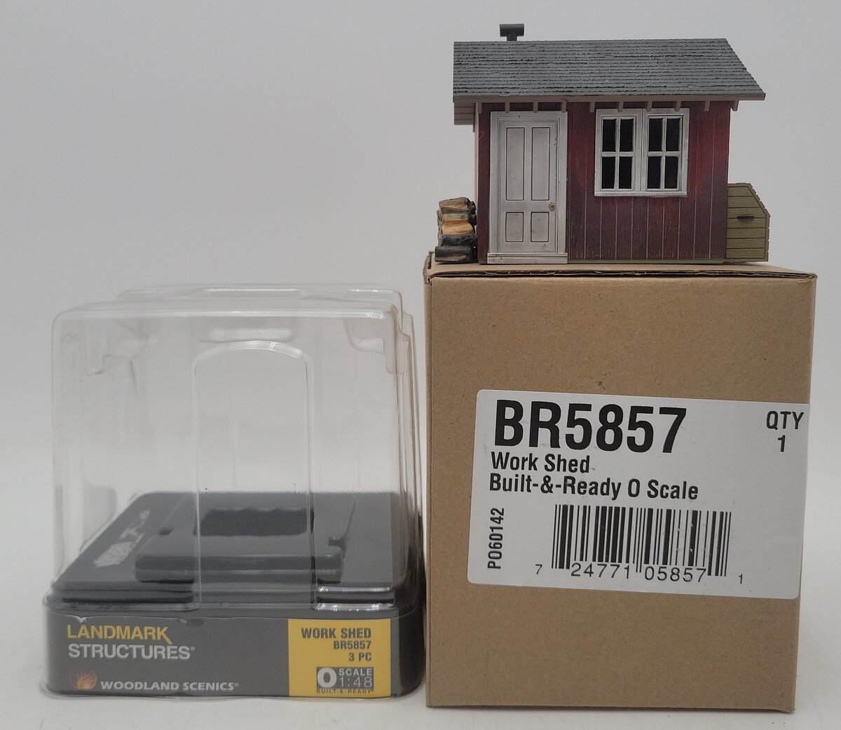Woodland Scenics BR5857 O Scale Built-&-Ready Work Shed Building LN/Box