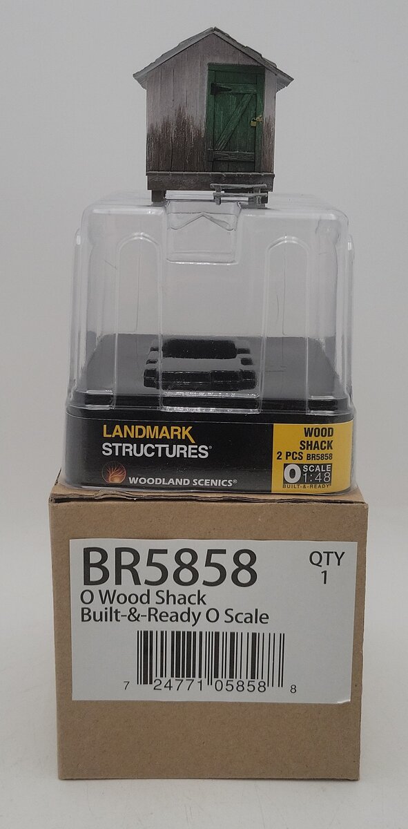 Woodland Scenics BR5858 O Scale Wood Shack LN/Box