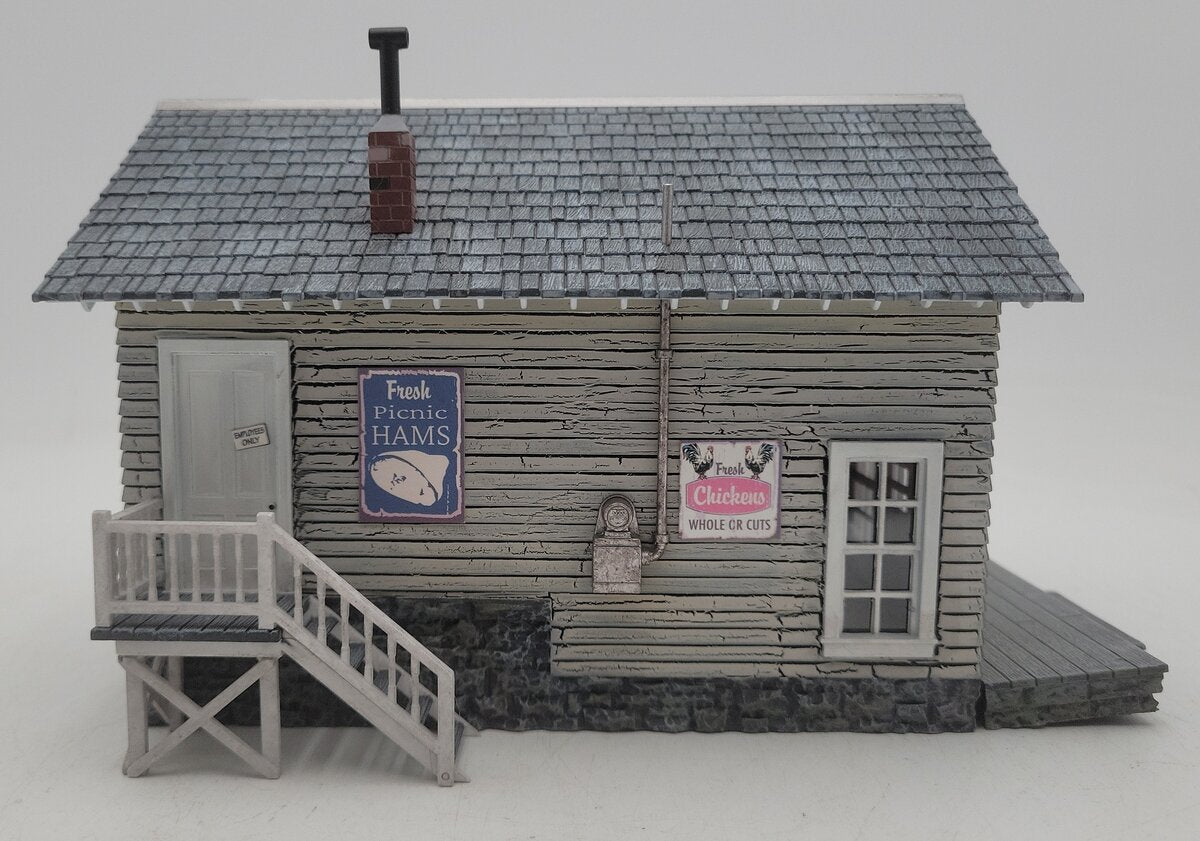 Woodland Scenics BR5872 O Assembled Built-N-Ready Butcher Shop Building EX