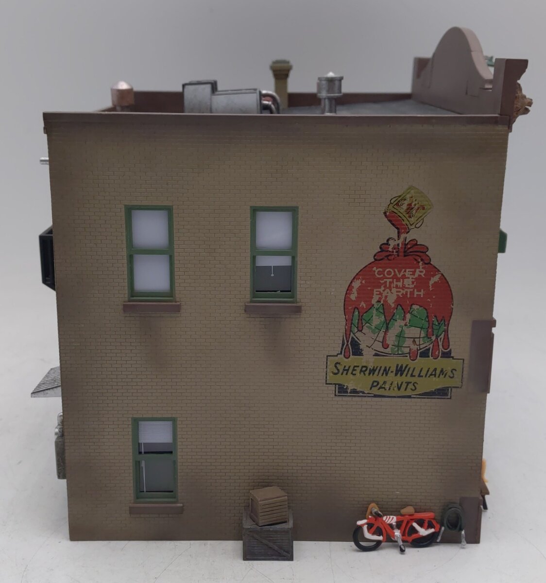 Woodland Scenics BR5853 O Scale Built-&-Ready Dugan's Paint Store Building EX