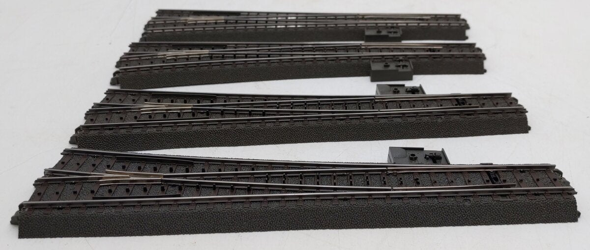 Marklin HO Scale Left/Right Hand Wide Radius C 2-Way Switch Turnouts [4] EX